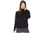 Chaps Cotton Long Sleeve Sweater (polo Black) Women's Sweater