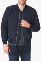 7 For All Mankind Quilted Bomber Jacket In Navy