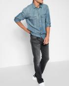 7 For All Mankind Men's Airweft Denim The Straight In Halide Grey
