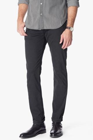 7 For All Mankind Luxe Performance Sateen The Straight In Charcoal
