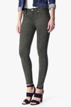 7 For All Mankind Knee Seam Skinny In Olive