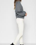 7 For All Mankind Women's B(air) Color Ankle Skinny With Faux Pockets In Pearl
