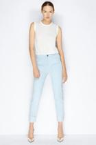 Giambattista Valli X 7 For All Mankind: High Waist Straight In Extreme Bleach