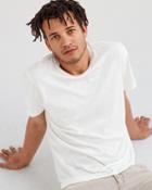 7 For All Mankind Men's Short Sleeve Blank Canvas Tee In Optic White