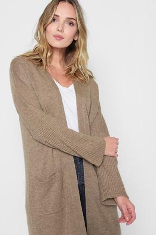 7 For All Mankind Cardigan In Camel