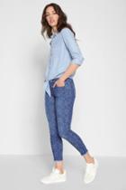 7 For All Mankind Tie Front Denim Shirt In Crystal Blue