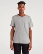 7 For All Mankind Men's Boxer Pocket Tee In Heather Grey