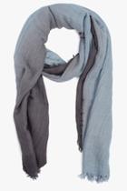 7 For All Mankind Subtle Luxury Combo Scarf In Blue