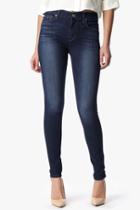 7 For All Mankind The High Waist Skinny In Heritage Medium Dark