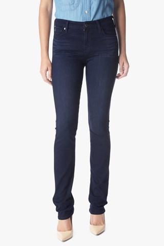 7 For All Mankind Slim Illusion Luxe Kimmie Straight In Rich Blue