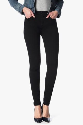 7 For All Mankind Slim Illusion Luxe High Waist Skinny In Black