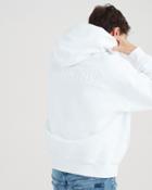 7 For All Mankind Mankind Paded Tonal Thread Hoodie In White