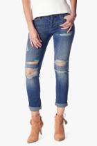 7 For All Mankind The Josefina Boyfriend With Destroy In Bright Light Broken Twill