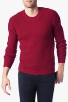 7 For All Mankind Crewneck Sweater In Red
