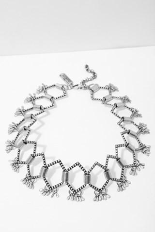 7 For All Mankind The 2 Bandits Monroe Choker In Silver