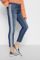 7 For All Mankind Ankle Skinny With Reverse Step Side Panel In Mojave Dusk