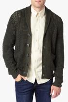 7 For All Mankind Shawl Cardigan In Olive