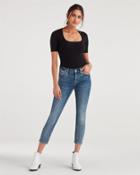 7 For All Mankind Women's B(air) Authentic Denim Kimmie Crop In Fortune