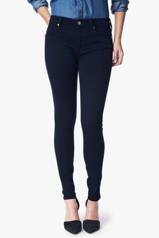 7 For All Mankind Slim Illusion Luxe Mid Rise Skinny In Rinse