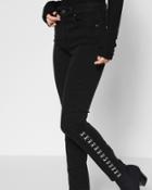 7 For All Mankind Women's B(air) Denim High Waist Ankle Skinny With Hook And Eye Detail