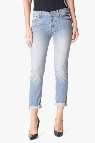 7 For All Mankind Josefina Feminine Boyfriend In Heritage Light