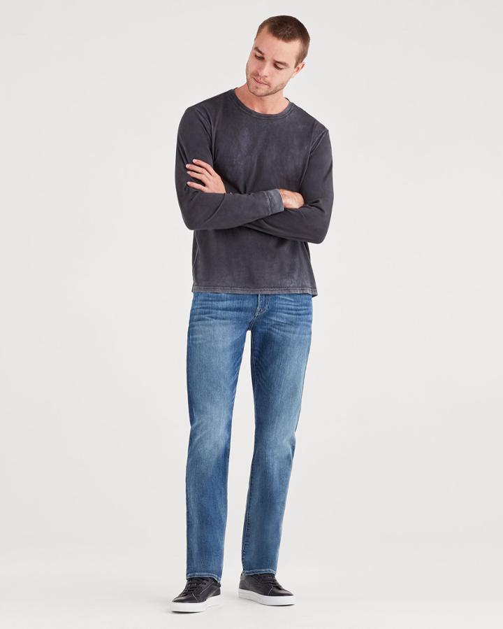 7 For All Mankind Men's Luxe Sport The Straight With Clean Pocket In Authentic Runaway