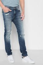 7 For All Mankind Paxtyn Skinny With Clean Pocket In Free Agent Destroyed