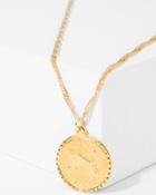 7 For All Mankind Cam Aries Necklace In Gold