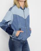 7 For All Mankind Women's Patchwork Bomber In Patchwork Found