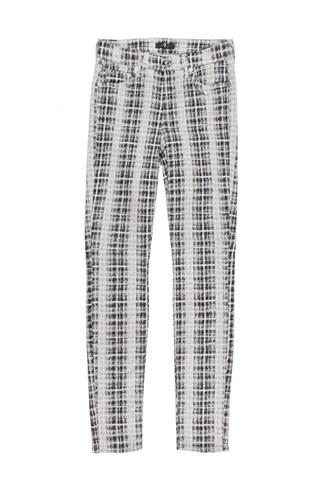 7 For All Mankind High Waist Skinny With Contour Waistband