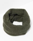 7 For All Mankind Donni Poodle Tube Scarf In Army