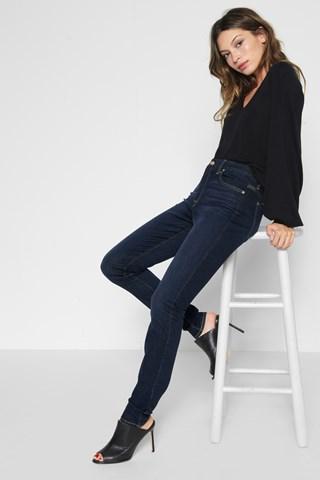 7 For All Mankind High Waist Ankle Skinny In Tried And True
