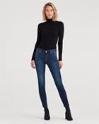 7 For All Mankind B(air) Denim Ankle Skinny With Destory In Authentic Fortune