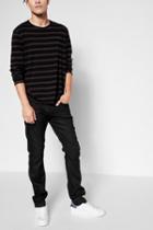 7 For All Mankind Airweft Denim Paxtyn Skinny With Clean Pocket In Soiree Black