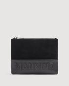 7 For All Mankind Small Mankind Clutch In Black