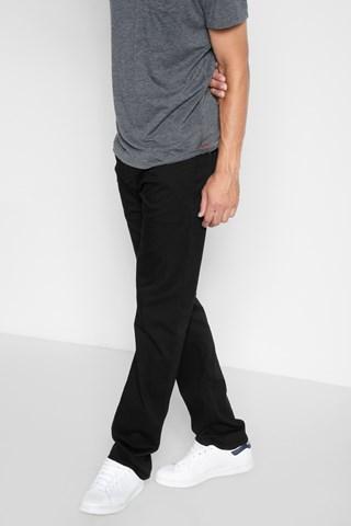 7 For All Mankind Luxe Sport The Straight Clean Pocket In Black