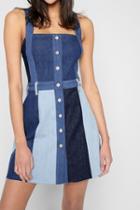 7 For All Mankind Patchwork A Line Dress In Patchwork Found