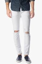 7 For All Mankind Paxtyn Skinny With Clean Pocket In Destroyed White