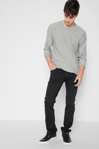 7 For All Mankind Luxe Performance Colored Denim The Straight In Cast Iron