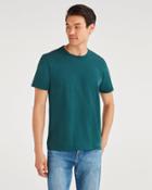 7 For All Mankind Men's Commons Tee In Vintage Spruce