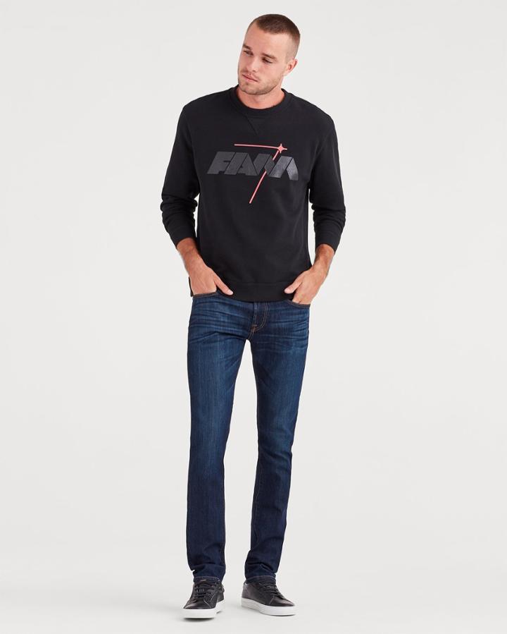 7 For All Mankind Men's Airweft Denim Paxtyn Skinny With Clean Pocket In Commotion
