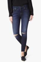 7 For All Mankind The Ankle Skinny With Knee Slits In Dark Canterbury