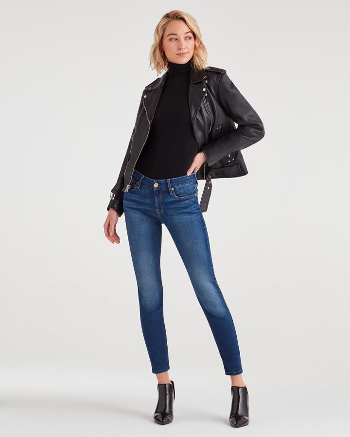 7 For All Mankind Women's B(air) Denim Ankle Skinny In Duchess