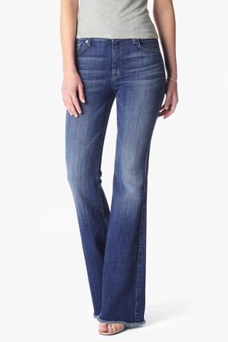 7 For All Mankind Ginger Flare Leg Trouser In Athens Broken Twill