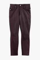 7 For All Mankind The Ankle Skinny In Plum