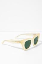 7 For All Mankind Tokyo Dream Sunglasses In Yellow