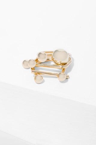 7 For All Mankind Ring In Stack Rings In Gold