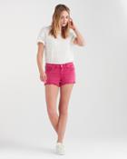 7 For All Mankind Cut Off Short In Rasberry Sorbet