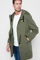 7 For All Mankind Hooded Parka In Army