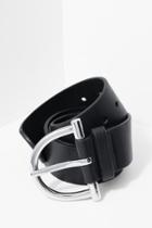 7 For All Mankind B-low The Belt Blake Belt In Black And Silver